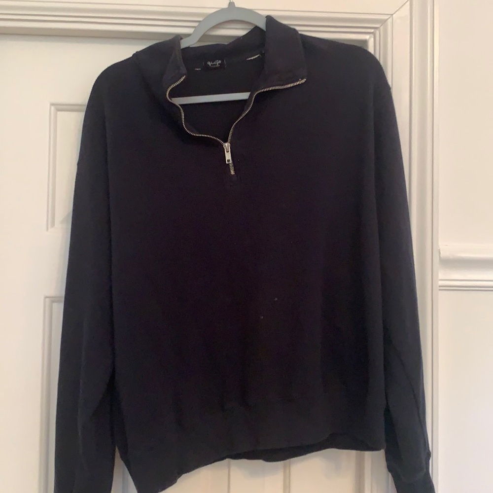 navy blue brandy melville knit pullover